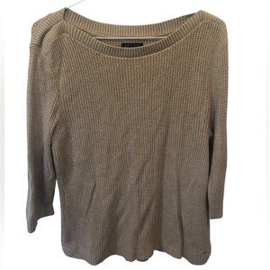 Tommy Hilfiger XL Tall tan sweater Cotton Gorgeous 50” hips a waist 27” length